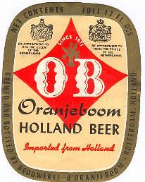 Oranjeboom Bierbrouwerij, OB Oranjeboom Holland Beer