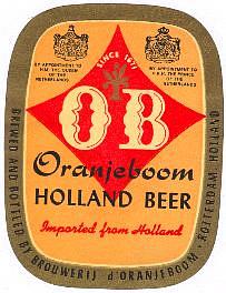 Oranjeboom Bierbrouwerij, OB Oranjeboom Holland Beer