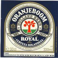 Oranjeboom Bierbrouwerij, Holland Beer Royal Cerveza Holandesa