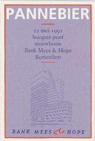 Oranjeboom Bierbrouwerij, Pannebier Bank Mees & Hope