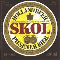 Oranjeboom Bierbrouwerij, Skol Holland Beer Pilsener Bier