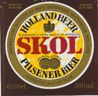 Oranjeboom Bierbrouwerij, Skol Holland Beer Pilsener Bier