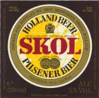Oranjeboom Bierbrouwerij, Skol Holland Beer Pilsener Bier