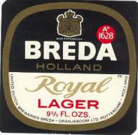Oranjeboom Bierbrouwerij, Breda Holland Royal Lager