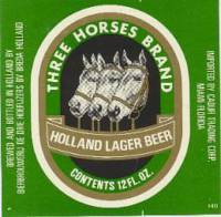 Oranjeboom Bierbrouwerij, Three Horses Brand Holland Lager Beer