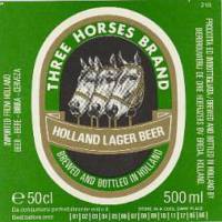 Oranjeboom Bierbrouwerij, Three Horses Brand Holland Lager Beer