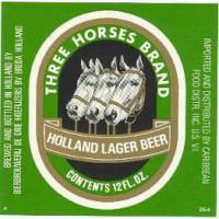 Oranjeboom Bierbrouwerij, Three Horses Brand Holland Lager Beer