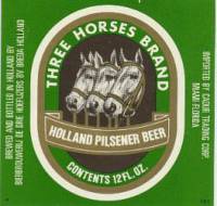 Oranjeboom Bierbrouwerij, Three Horses Brand Holland Pilsener Beer
