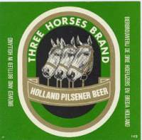 Oranjeboom Bierbrouwerij, Three Horses Brand Holland Pilsener Beer