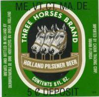 Oranjeboom Bierbrouwerij, Three Horses Brand Holland Pilsener Beer
