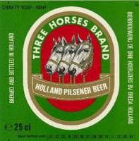 Oranjeboom Bierbrouwerij, Three Horses Brand Holland Pilsener Beer