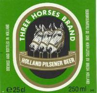 Oranjeboom Bierbrouwerij, Three Horses Brand Holland Pilsener Beer