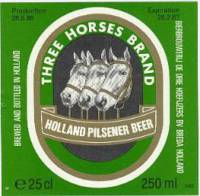 Oranjeboom Bierbrouwerij, Three Horses Brand Holland Pilsener Beer