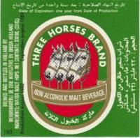 Oranjeboom Bierbrouwerij, Three Horses Brand Non Alcoholic Malt Beverage