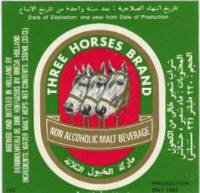 Oranjeboom Bierbrouwerij, Three Horses Brand Non Alcoholic Malt Beverage