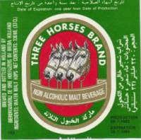 Oranjeboom Bierbrouwerij, Three Horses Brand Non Alcoholic Malt Beverage