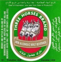 Oranjeboom Bierbrouwerij, Three Horses Brand Non Alcoholic Malt Beverage