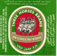 Oranjeboom Bierbrouwerij, Three Horses Brand Non Alcoholic Malt Beverage