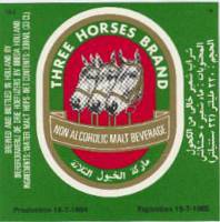 Oranjeboom Bierbrouwerij, Three Horses Brand Non Alcoholic Malt Beverage