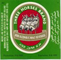 Oranjeboom Bierbrouwerij, Three Horses Brand Non Alcoholic Malt Beverage