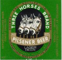 Oranjeboom Bierbrouwerij, Three Horses Brand Pilsener Beer Lager Beer
