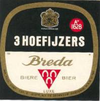 Oranjeboom Bierbrouwerij, 3 Hoefijzers Breda Holland Luxe Bier