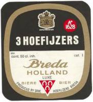 Oranjeboom Bierbrouwerij, 3 Hoefijzers Breda Holland Luxe Bier