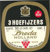 Oranjeboom Bierbrouwerij, 3 Hoefijzers Breda Holland Luxe Bier