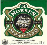 Oranjeboom Bierbrouwerij, 3 Horses Holland Lager Beer