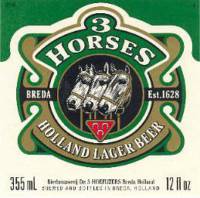 Oranjeboom Bierbrouwerij, 3 Horses Holland Lager Beer