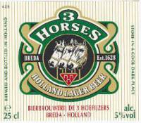 Oranjeboom Bierbrouwerij, 3 Horses Holland Lager Beer