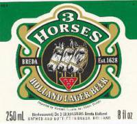 Oranjeboom Bierbrouwerij, 3 Horses Holland Lager Beer