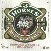 Oranjeboom Bierbrouwerij, 3 Horses Holland Lager Beer