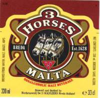 Oranjeboom Bierbrouwerij, 3 Horses Malta