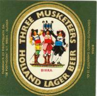 Oranjeboom Bierbrouwerij, Three Musketeers Holland Lager Beer