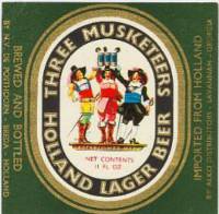 Oranjeboom Bierbrouwerij, Three Musketeers Holland Lager Beer