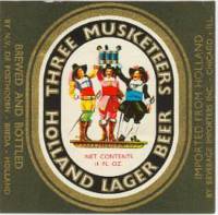Oranjeboom Bierbrouwerij, Three Musketeers Holland Lager Beer