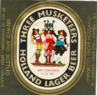 Oranjeboom Bierbrouwerij, Three Musketeers Holland Lager Beer