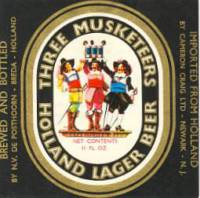 Oranjeboom Bierbrouwerij, Three Musketeers Holland Lager Beer