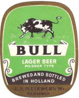 Oranjeboom Bierbrouwerij, Bull Lager Beer Pilsner Type