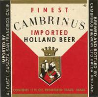 Oranjeboom Bierbrouwerij, Cambrinus Imported Holland Beer