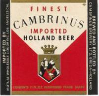Oranjeboom Bierbrouwerij, Cambrinus Imported Holland Beer