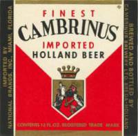 Oranjeboom Bierbrouwerij, Cambrinus Imported Holland Beer