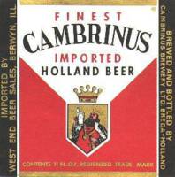 Oranjeboom Bierbrouwerij, Cambrinus Imported Holland Beer