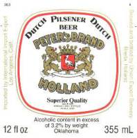 Oranjeboom Bierbrouwerij, Peter's Brand Holland Pilsener Beer