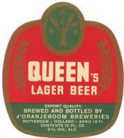 Oranjeboom Bierbrouwerij, Queen's Lager Beer