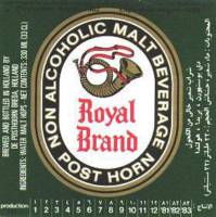 Oranjeboom Bierbrouwerij, Royal Brand Posthorn Non Alc. Malt Beverage