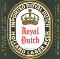 Oranjeboom Bierbrouwerij, Royal Dutch Holland Lager Beer