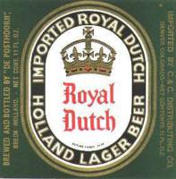 Oranjeboom Bierbrouwerij, Royal Dutch Holland Lager Beer
