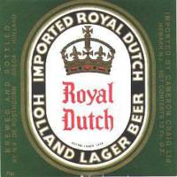 Oranjeboom Bierbrouwerij, Royal Dutch Holland Lager Beer